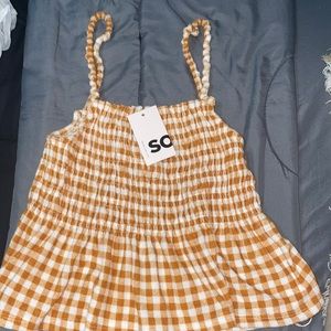 Ruffled Smocked Tank